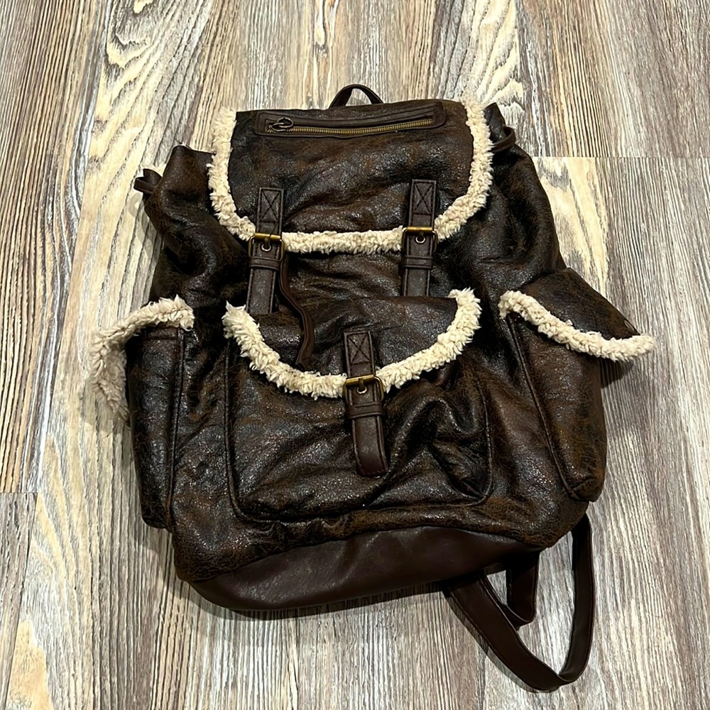 Claire’s Sherpa backpack